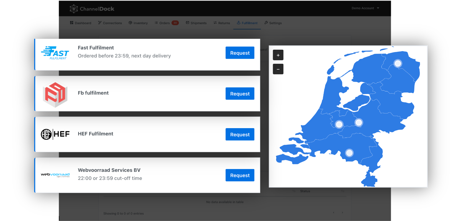 fulfillment network Netherlands Europe